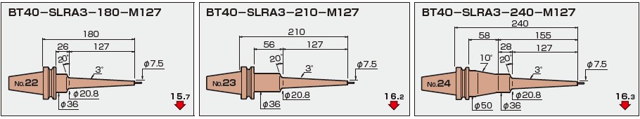 刀柄,日本MST刀柄BT40