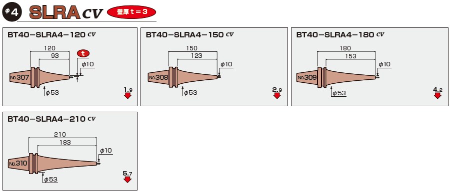 BT40-日本MST一体式热缩刀柄