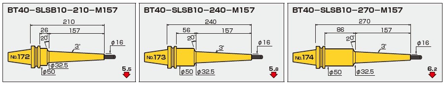 刀柄,日本MST刀柄BT40