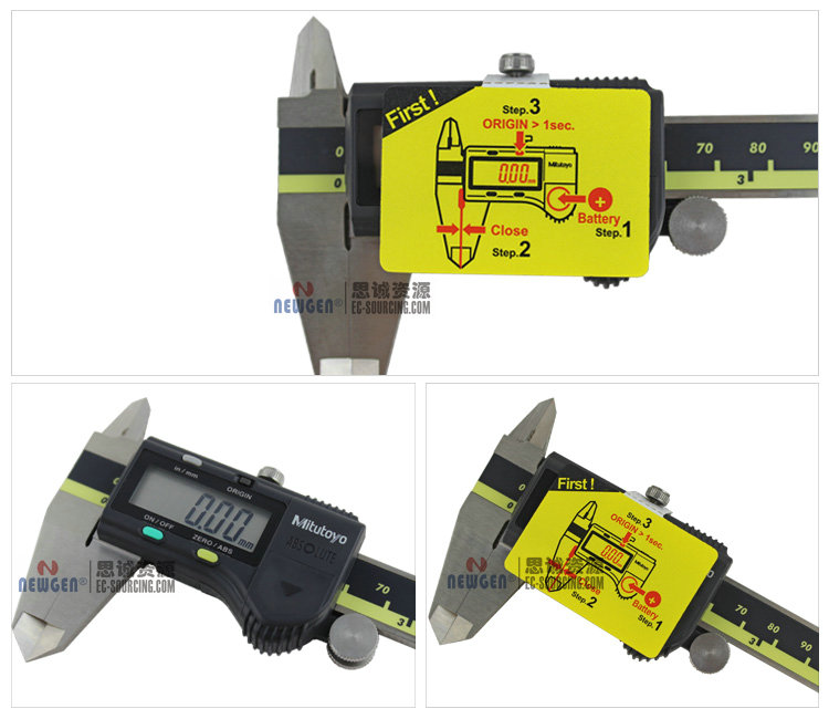 三丰Mitutoyo absolute数显太阳能卡尺500-474