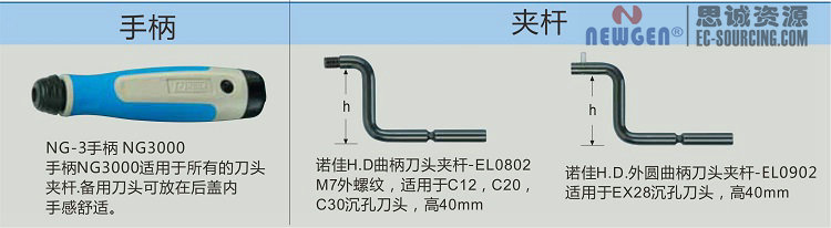 NG3400 诺佳(noga) 重型内孔倒角修边器