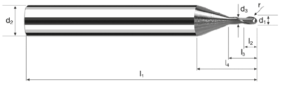 瑞士FRAISA_佛雷萨MicroX系列_球头铣刀