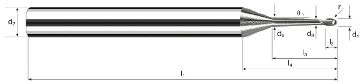 瑞士FRAISA_佛雷萨MicroX系列_球头铣刀