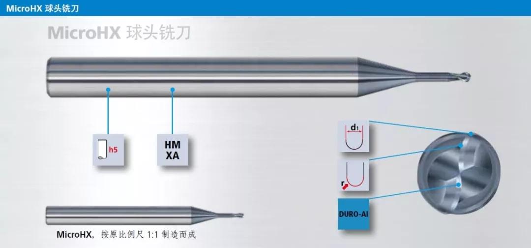 Fraisa microhx高硬模具钢铣削应用