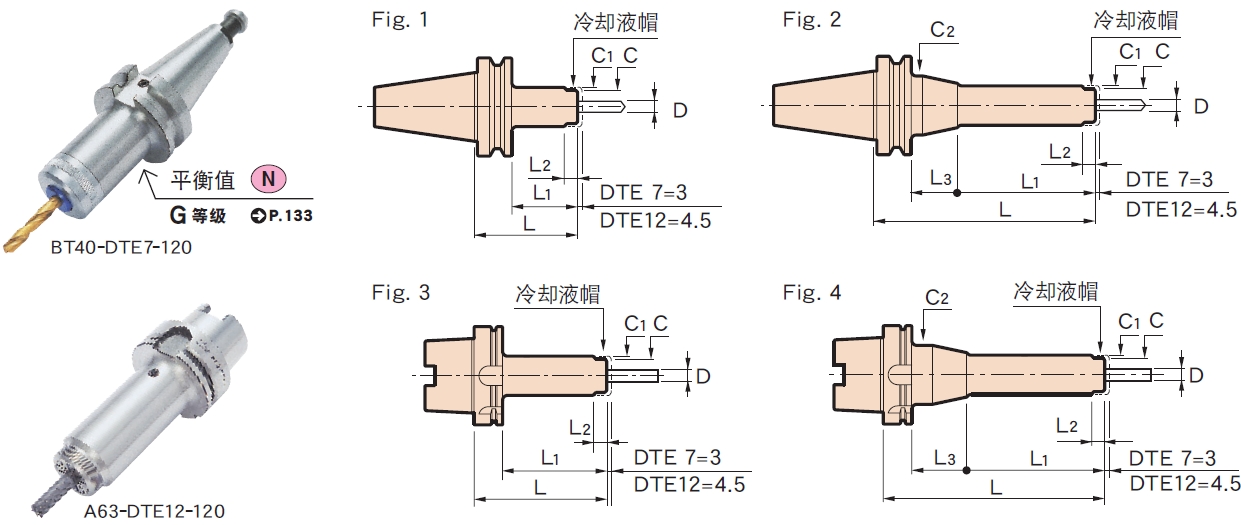 日本MST deta-1超弹性弹簧筒夹刀柄 e型(dte)