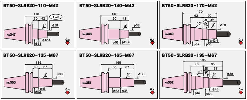 日本MST热装刀柄BT50一体型