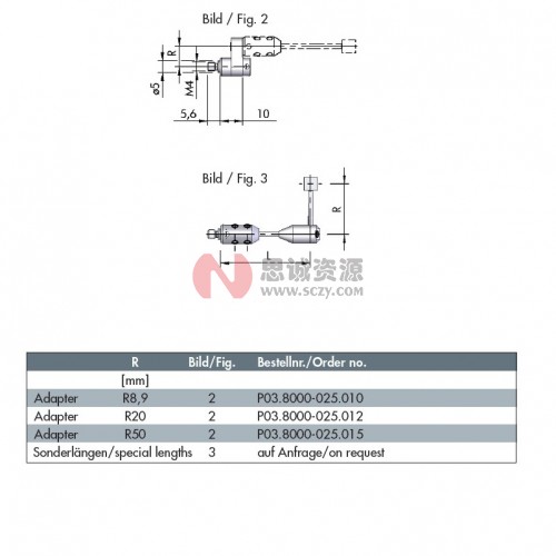 波龙(BLUM)硬质合金探针(For TC53/54/76) ECP03.8000-025.300图3